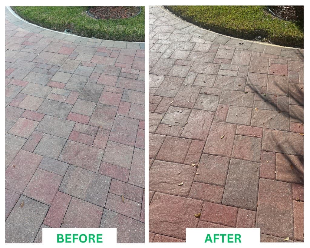 Circular Paver Driveway Restoration